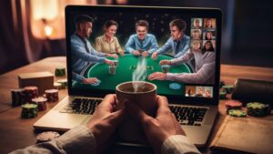 poker players socializing online