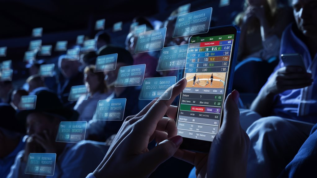 real time sports betting action
