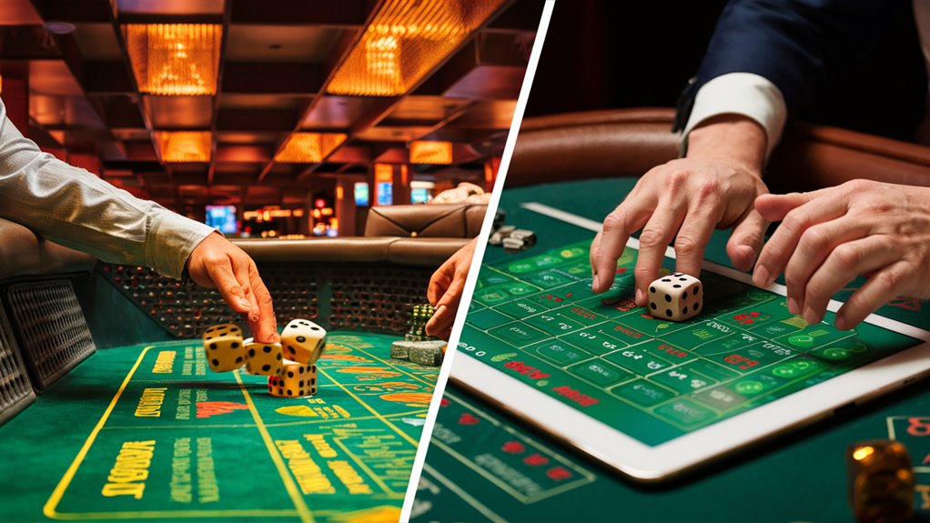 digital versus physical dice