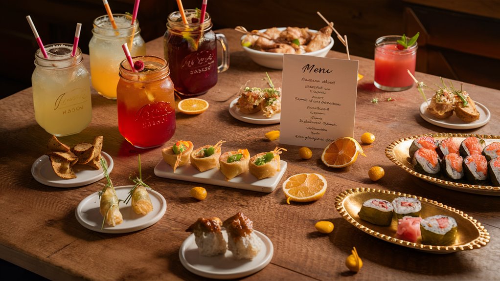 plan menu and beverages