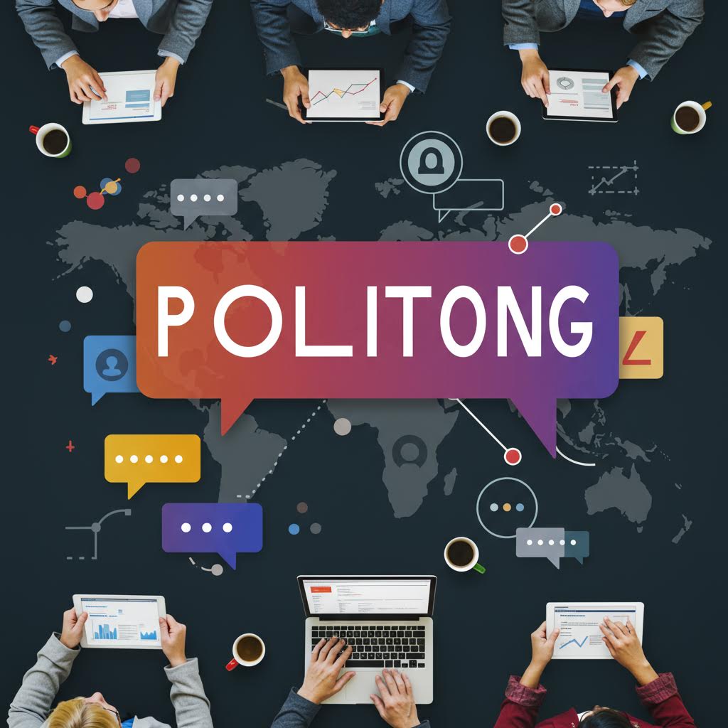 전 세계 사용자들이 온라인 토론에 참여하는 플랫폼 이미지, 온카스터디의 글로벌 커뮤니케이션 네트워크를 상징하는 시각적 표현