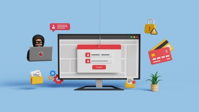 Illustration of a fake replay website using a login form to steal viewers’ passwords and payment information.