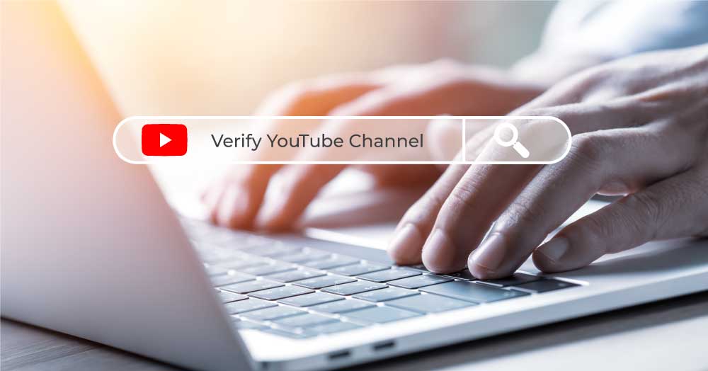 User searching for and verifying a creator’s official YouTube channel before accessing the video replay archive.